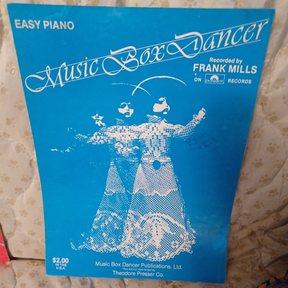 Vintage~Music Box Dancer Sheet Music 🎼 🎶